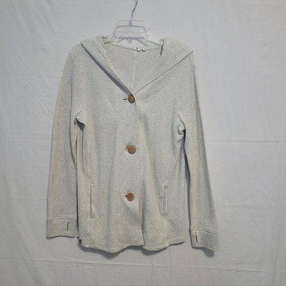 Tentree Ivy Hooded Waffle Knit Longsleeve Cardigan  Size L - Picture 6 of 13